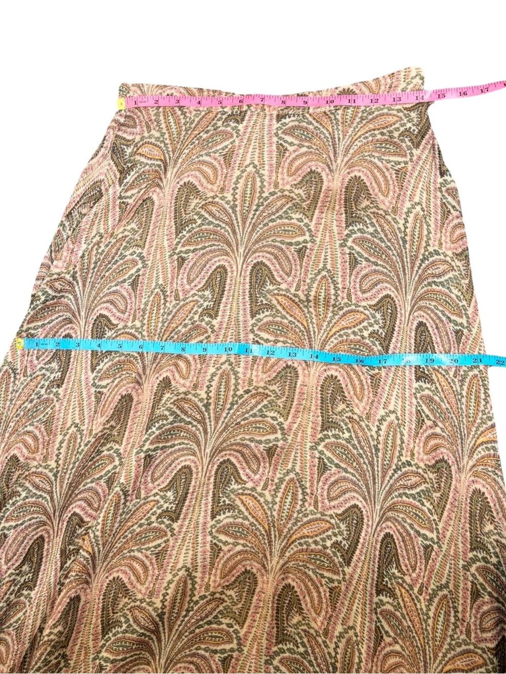 Etro Printed Silk Paisley High-Low Maxi Skirt IT 44 US 8 NWT - Picture 6 of 14
